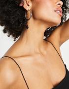 Tommy Hilfiger Project Z Hoop Earrings In Silver