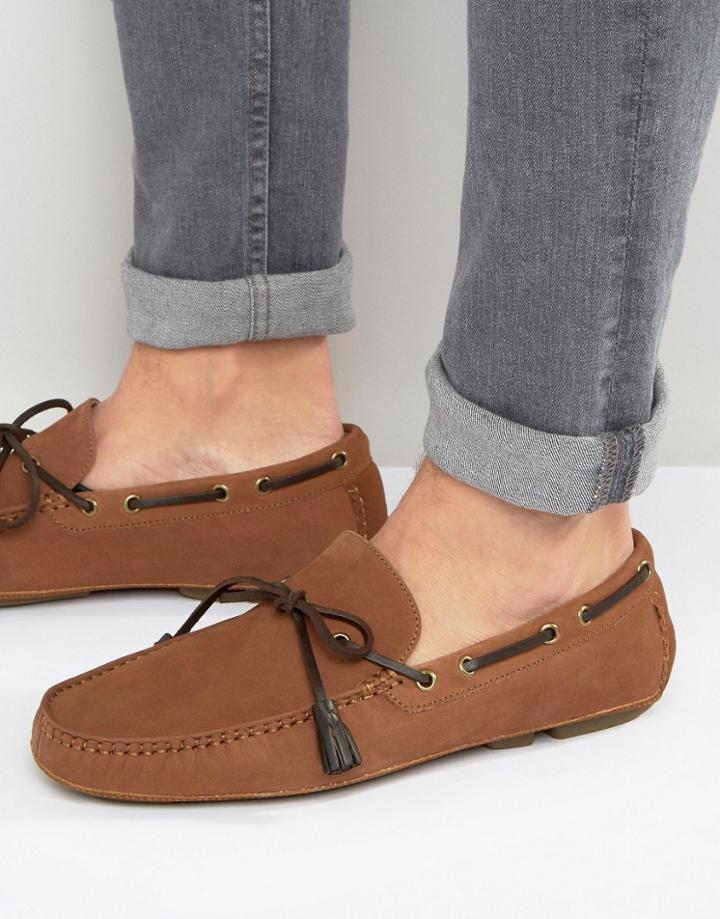 Aldo Clemens Suede Tassel Loafers - Tan