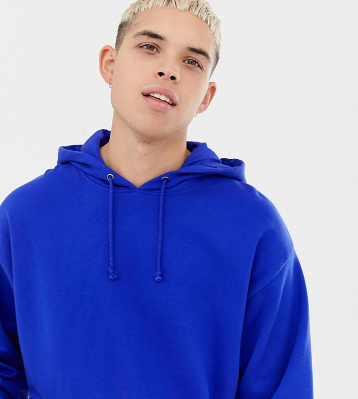 Collusion Regular Fit Hoodie In Cobalt - Blue