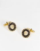 Asos Cufflinks In Black And Gold With Lion Design - Black