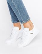Adidas Originals All White Leather Gazelle Sneakers - White