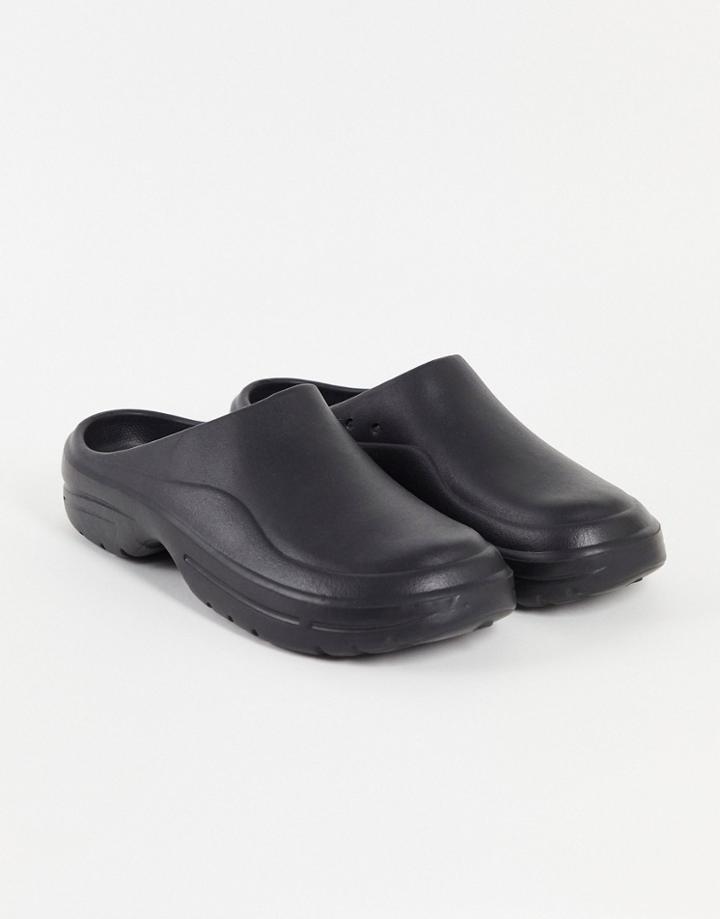 Asos Design Moulded Clog In Black