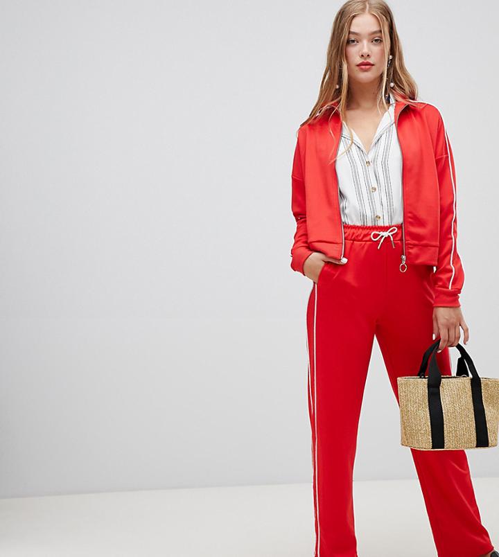 New Look Piped Jogger Two-piece - Red