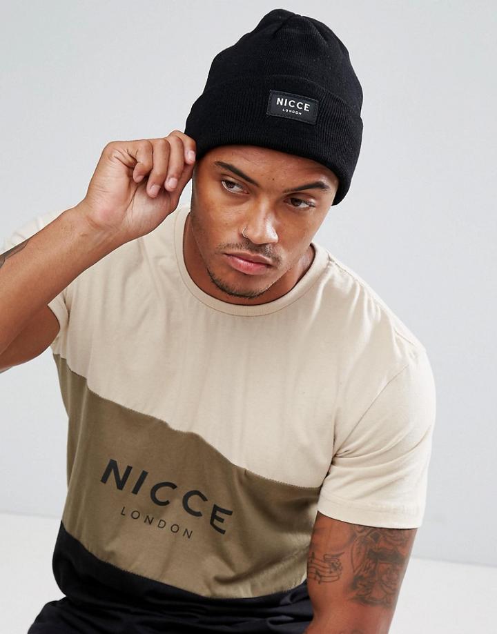 Nicce London Beanie In Black - Black