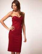 Tfnc Bandeau Sweetheart Midi Dress - Black