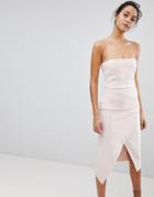 Bec & Bridge Spagetti Strap Asymmetric Dress - Pink