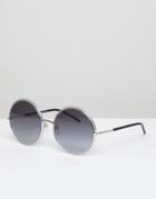 Marc Jacobs 11/s Round Sunglasses In Silver - Silver