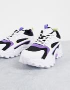 Topshop Casey Chunky Sneakers In Purple