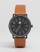 Asos Watch In Black With Tan Highlights - Black