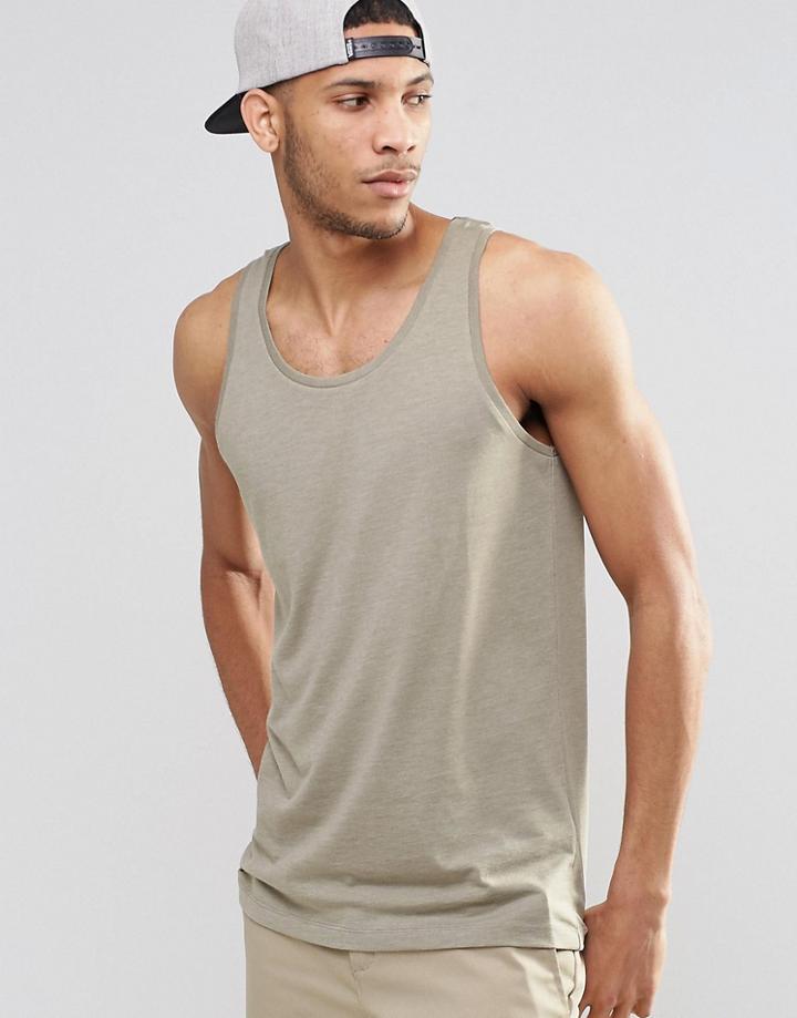 Asos Skater Vest In Green - Green
