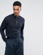 Weekday Brady Merino Sweater - Navy