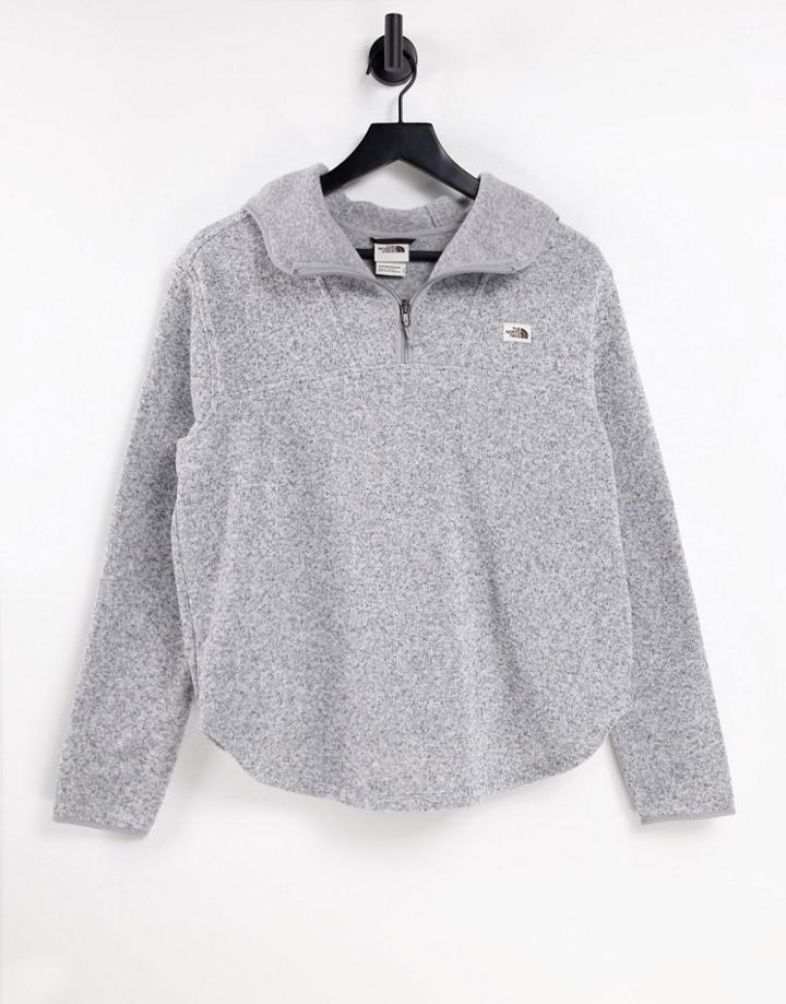 The North Face Crescent Popover Hoodie In Gray-grey