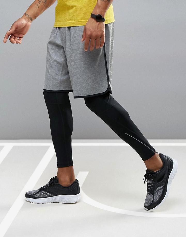 Saucony Running Cityside Shorts In Gray Sa81309-dgh - Gray