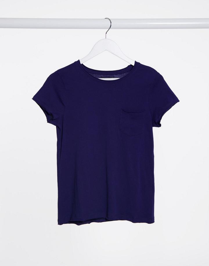 Brave Soul Fresha Relaxed Fit T-shirt In Navy
