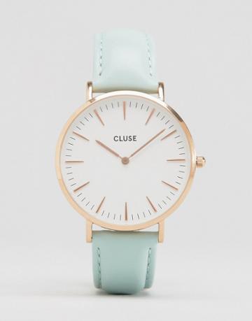 Cluse La Boh Me Rose Gold & Mint Leather Watch Cl18021 - Gold