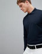 J.lindeberg Golf Brandon Slim Fit Long Sleeve Tx Torque Polo Shirt In Navy - Navy