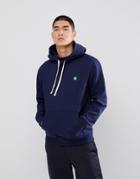 Wood Wood Hoodie With Aa Logo In Navy - Navy