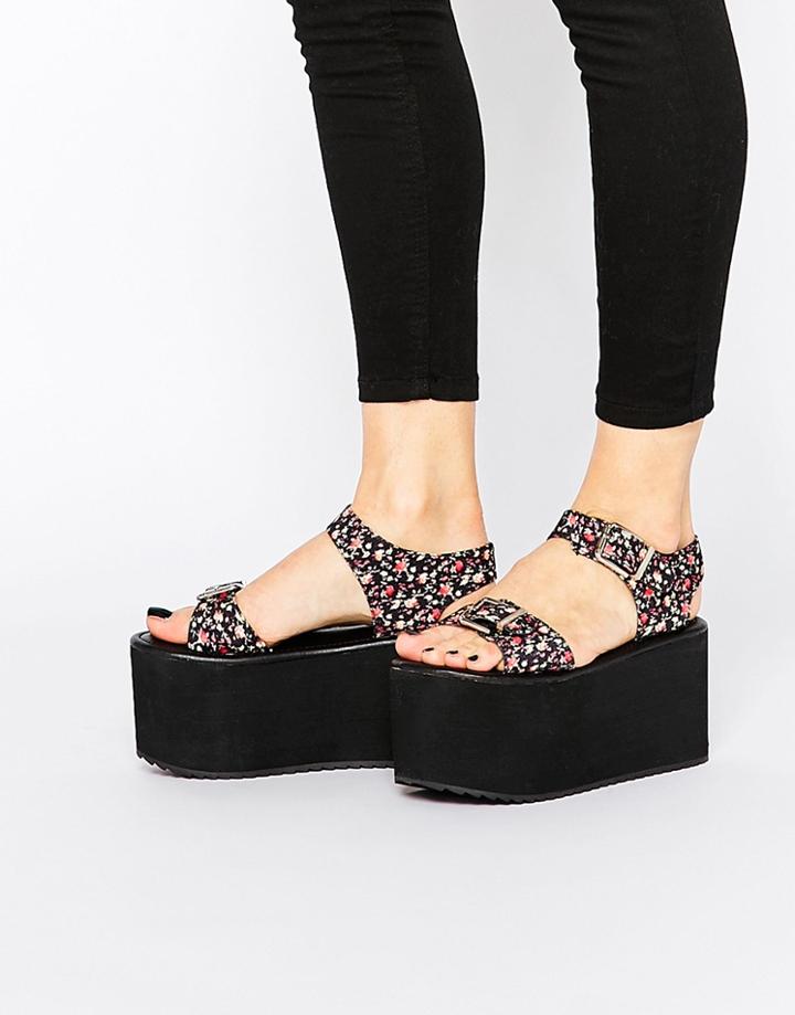 Yru Orion Mega Flatform Floral Sandals - Floral