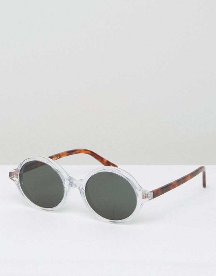 Han Kjobenhavn Round Sunglasses Doc Clear - Clear