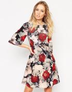 Needle & Thread Rose Water Print Dress - Rose Water