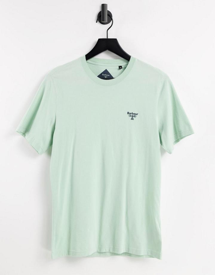 Barbour Beacon Small Logo T-shirt In Mint-green