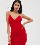 Fashionkilla Tall Mini Cami Dress In Red