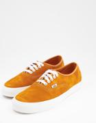 Vans Authentic Suede Sneakers In Orange