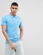 Selected Homme Polo With Badge - Blue