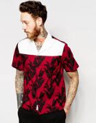 Wood Wood Shirt With Revere Collar And Plantlife Print - Plan