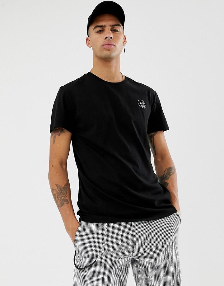 Cheap Monday Small Logo T-shirt In Black - Black