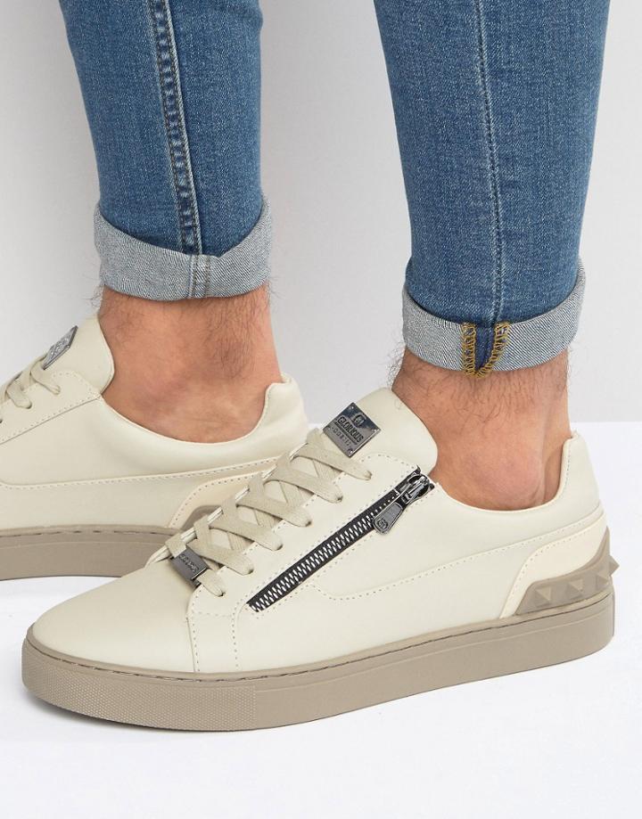 Glorious Gangsta London Zip Sneakers - Stone