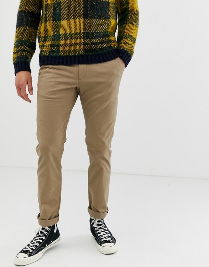 Ted Baker Slim Fit Chino In Tan - Tan
