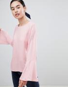 Only Vera Bell Sleeve Blouse - Pink
