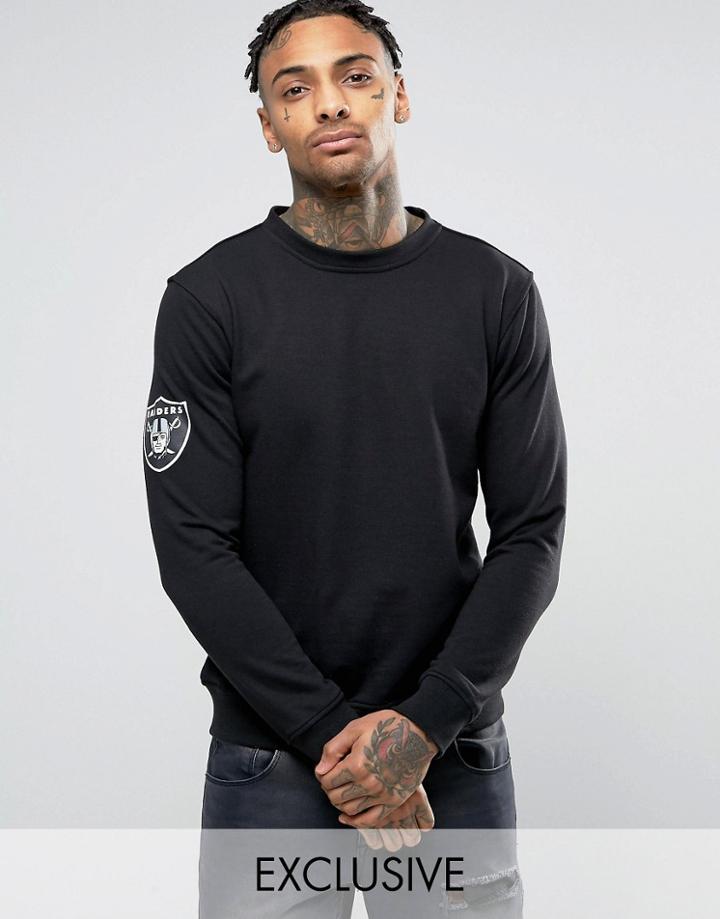 Majestic Raiders Oversized Sweatshirt Exclusive To Asos - Black