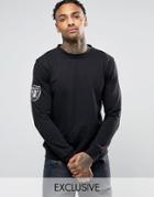 Majestic Raiders Oversized Sweatshirt Exclusive To Asos - Black