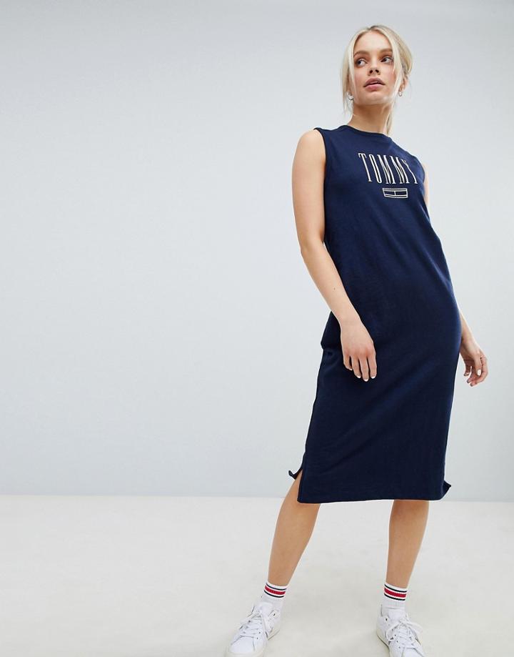 Tommy Jeans Tank Midi Dress - Navy