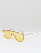 Jeepers Peepers Yellow Tinted Lens Visor Sunglasses - Yellow