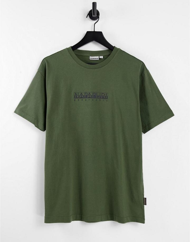 Napapijri Box T-shirt In Green