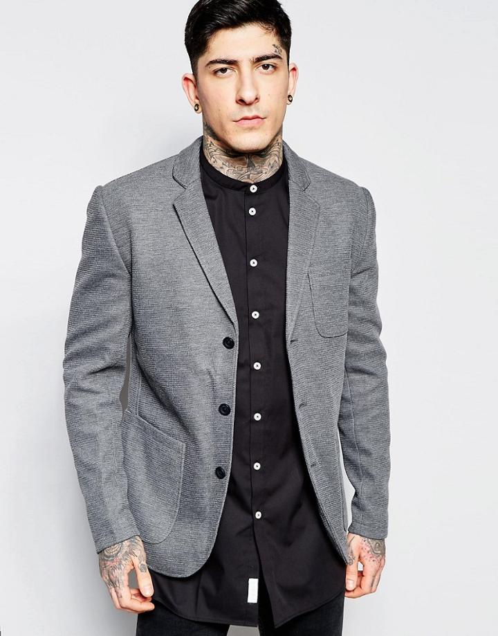 Minimum Jersey Blazer - Gray