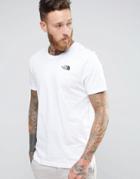 The North Face T-shirt With Chest Logo In White - White