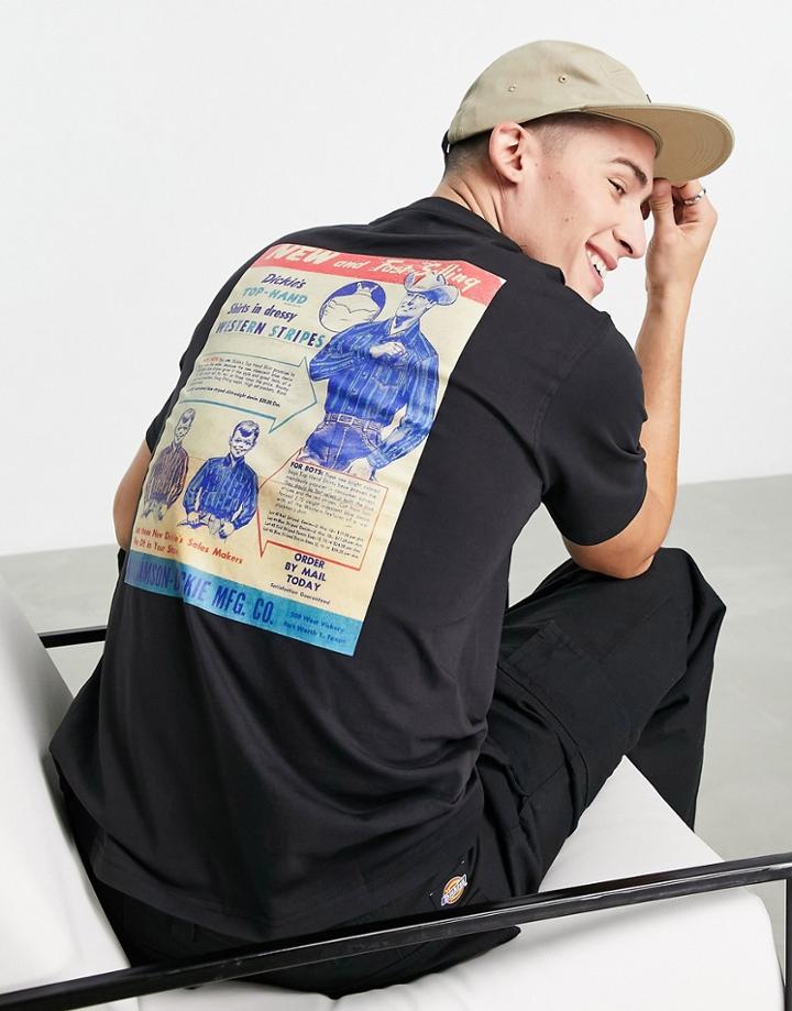Dickies Success Back Print T-shirt In Black