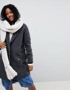 Vincent Pradier Long Knit Cable Scarf - White