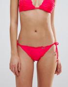 Seafolly Ruched Bikini Bottoms - Red