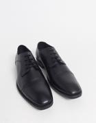 Redfoot Leather Toe Cap Shoe In Black