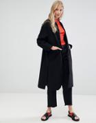 D.ra Leanne Tailored Longline Coat-black