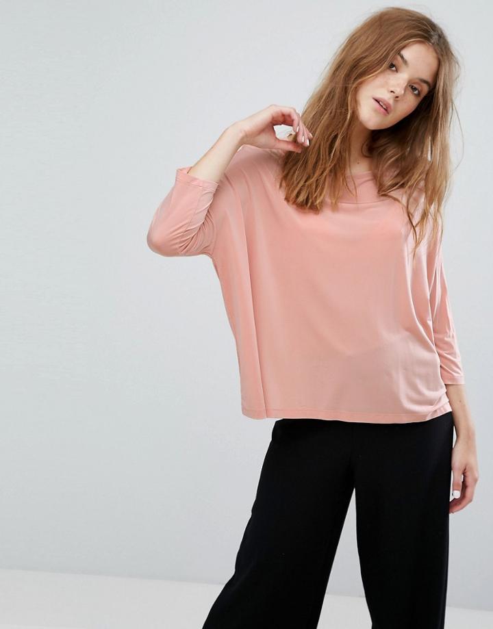 Weekday Peach Feel Trapeze Top - Orange