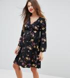 New Look Maternity Flare Sleeve Dress - Black