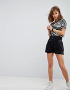 Asos Casual Shorts With Fanny Pack - Black