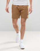 Brave Soul Basic Chino Shorts - Tan