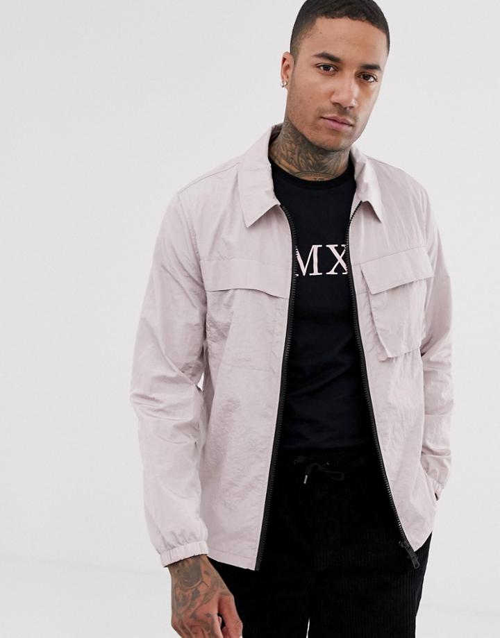 Asos Design Utility Jacket Light Pink